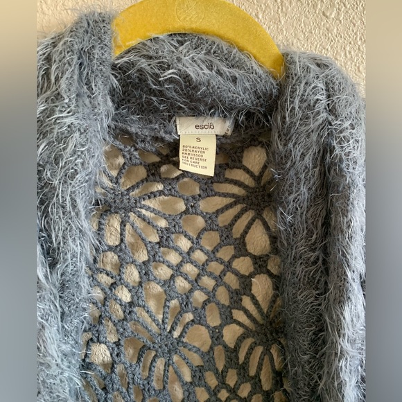 Fuzzy Knit Floral Cottagecore Duster🌴 - Picture 2 of 6